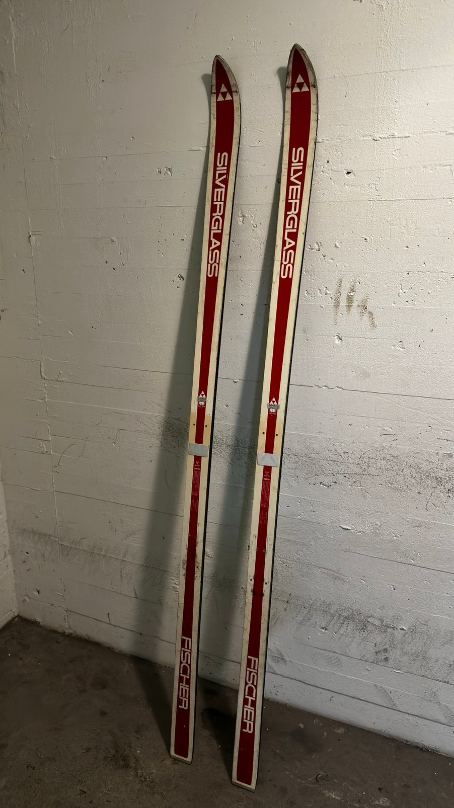 Fischer Silverglass vintage ski’s – retro – €10, Ophalen, 160 tot 180 cm, Ski's, Fischer