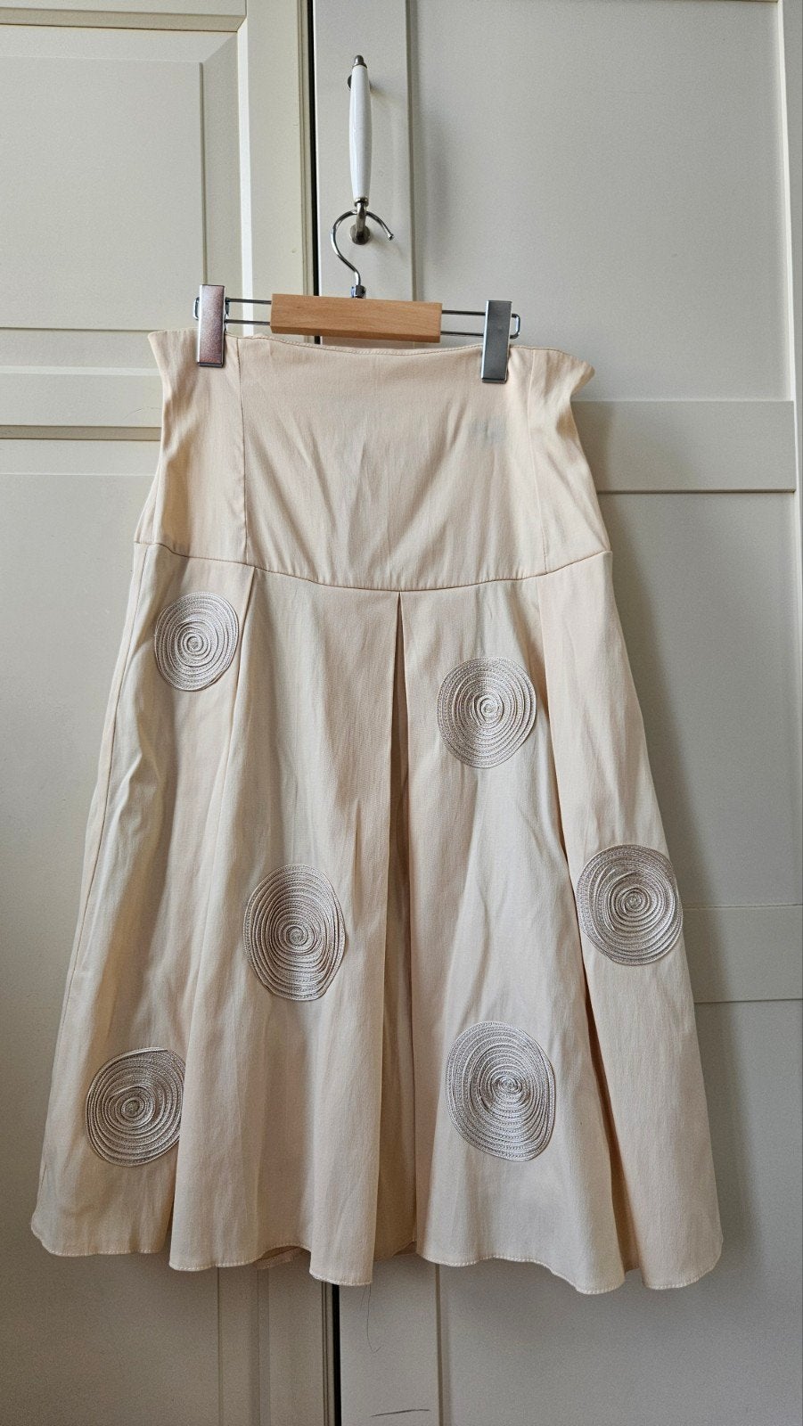 Vintage style Mara Margo rok maat 40(38), Maat 38/40 (M), Beige, Ophalen of Verzenden, Knielengte