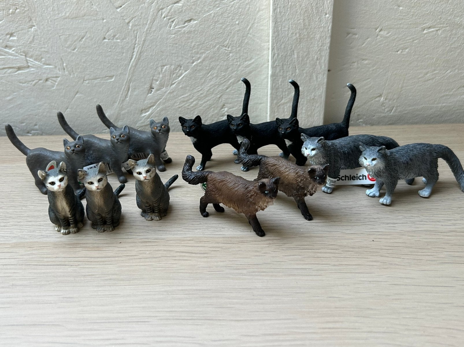 Schleich katten, Ophalen of Verzenden, Zo goed als nieuw, Paard, Beeldje of Figuurtje