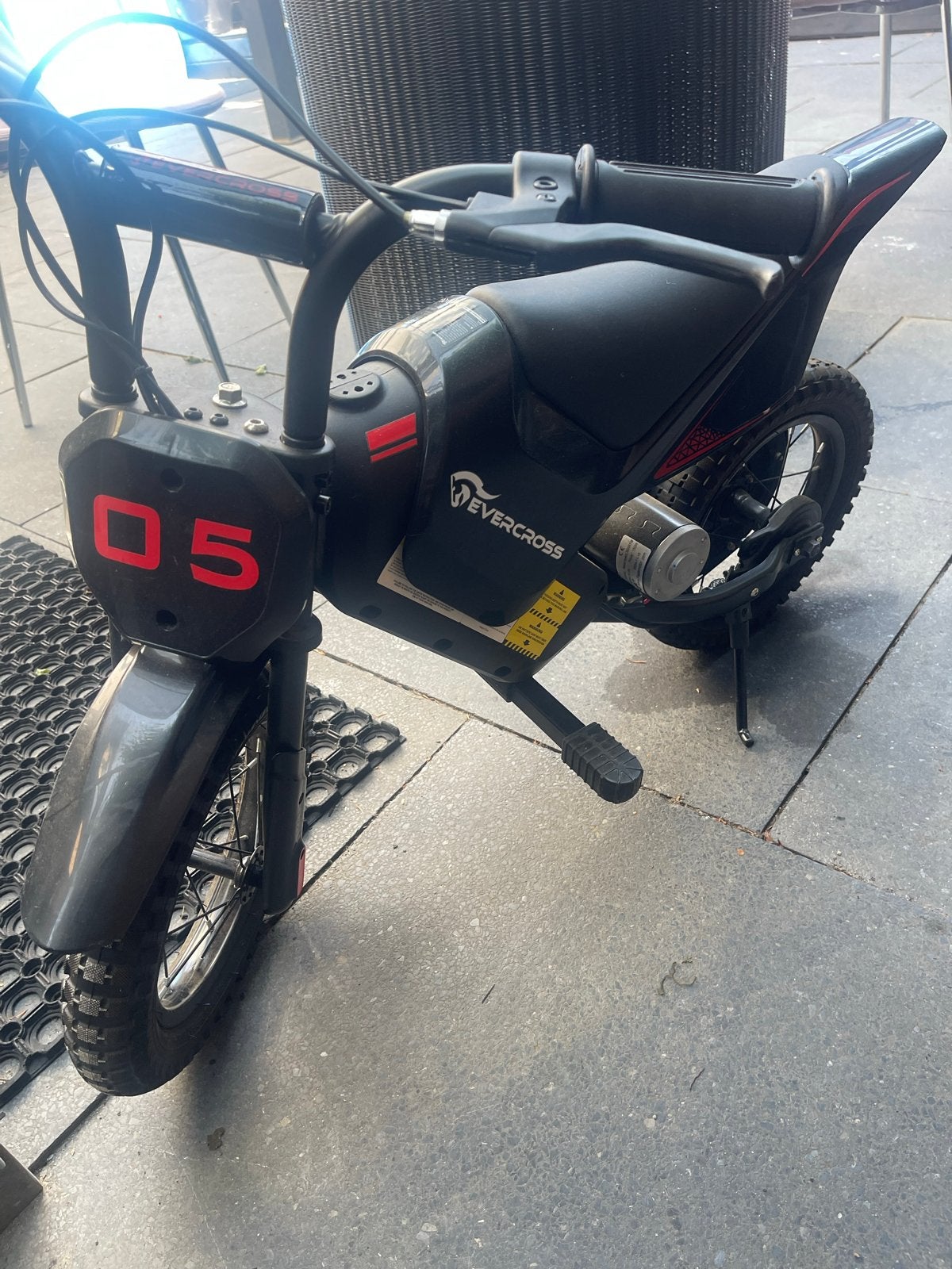 Evercross Tech EV05M Elektrische Kindermotorfiets, Ophalen, Zo goed als nieuw, Velgrem, Minder dan 16 inch