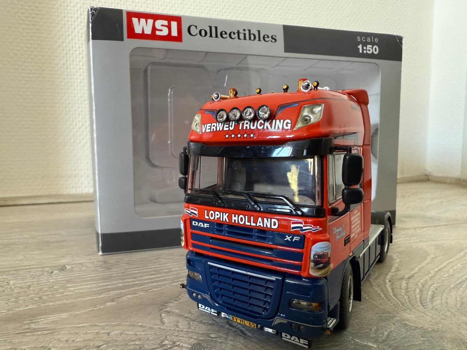 Miniatuur vrachtwagen Verweij’s trucking WSI, Ophalen of Verzenden, Gebruikt, Bus of Vrachtwagen, Wsi