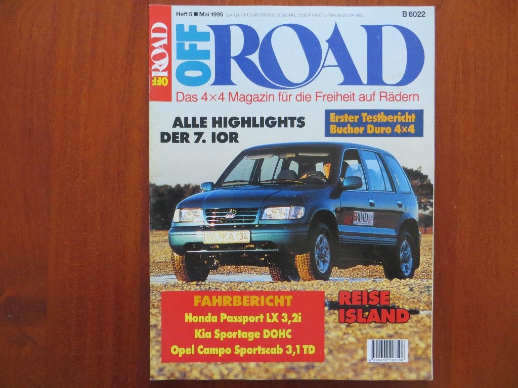 Off Road (5 1995) Honda Passport, Kia Sportage, Opel Campo, Ophalen of Verzenden, Zo goed als nieuw, Honda
