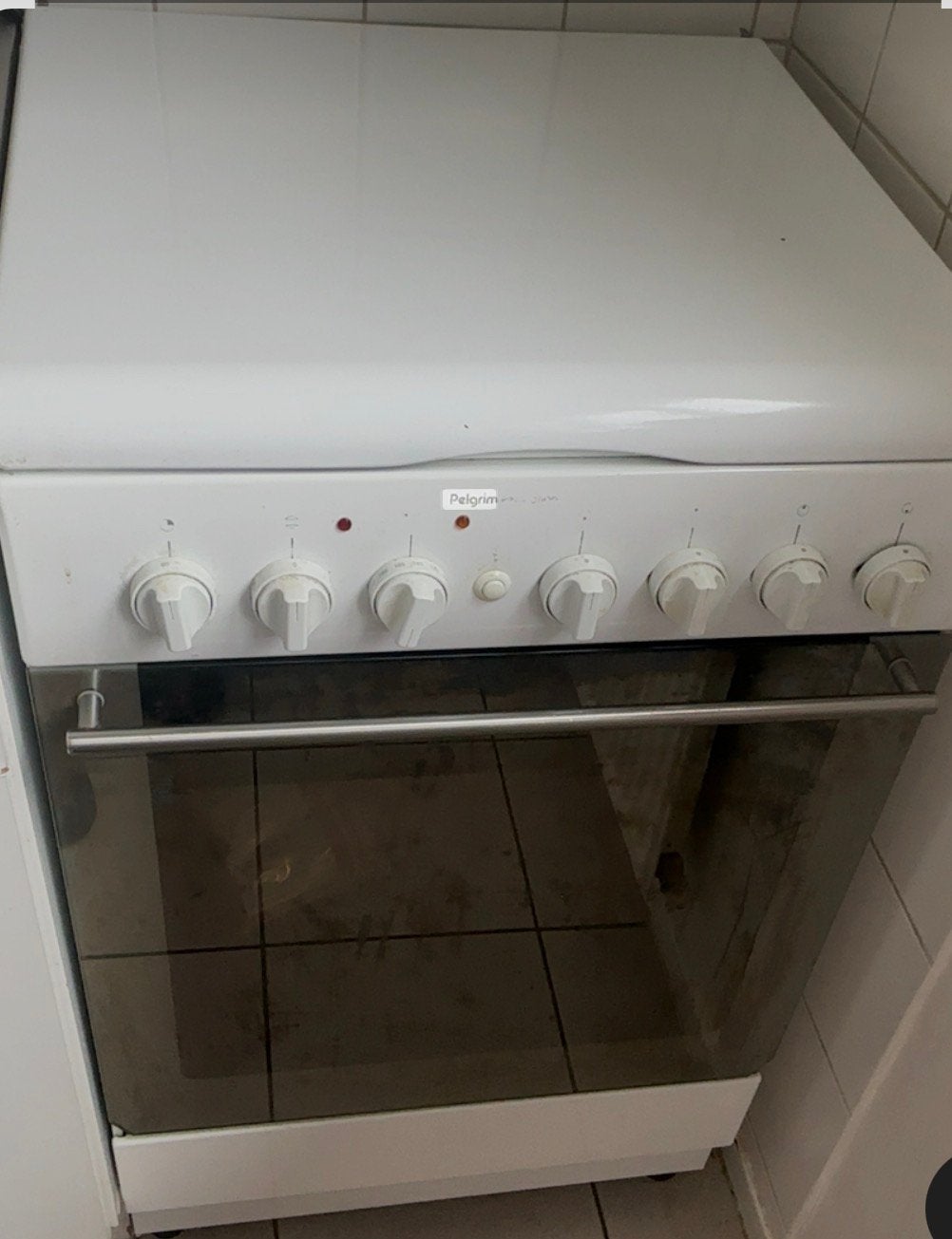 Gasfornuis met oven, Witgoed en Apparatuur, Fornuizen, Zo goed als nieuw, Inductie, Vrijstaand, 85 tot 90 cm