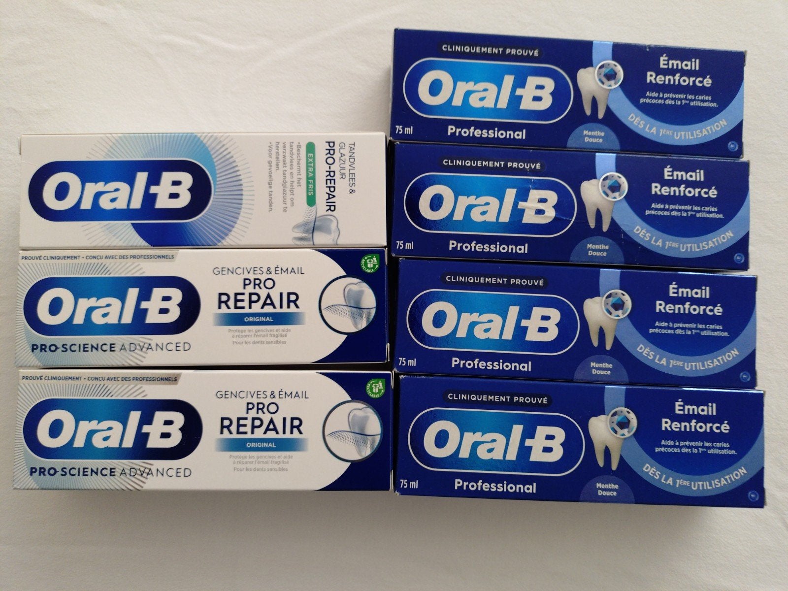 ORAL B tandpasta 7 tubes nieuw, Ophalen, Nieuw, Tandpasta