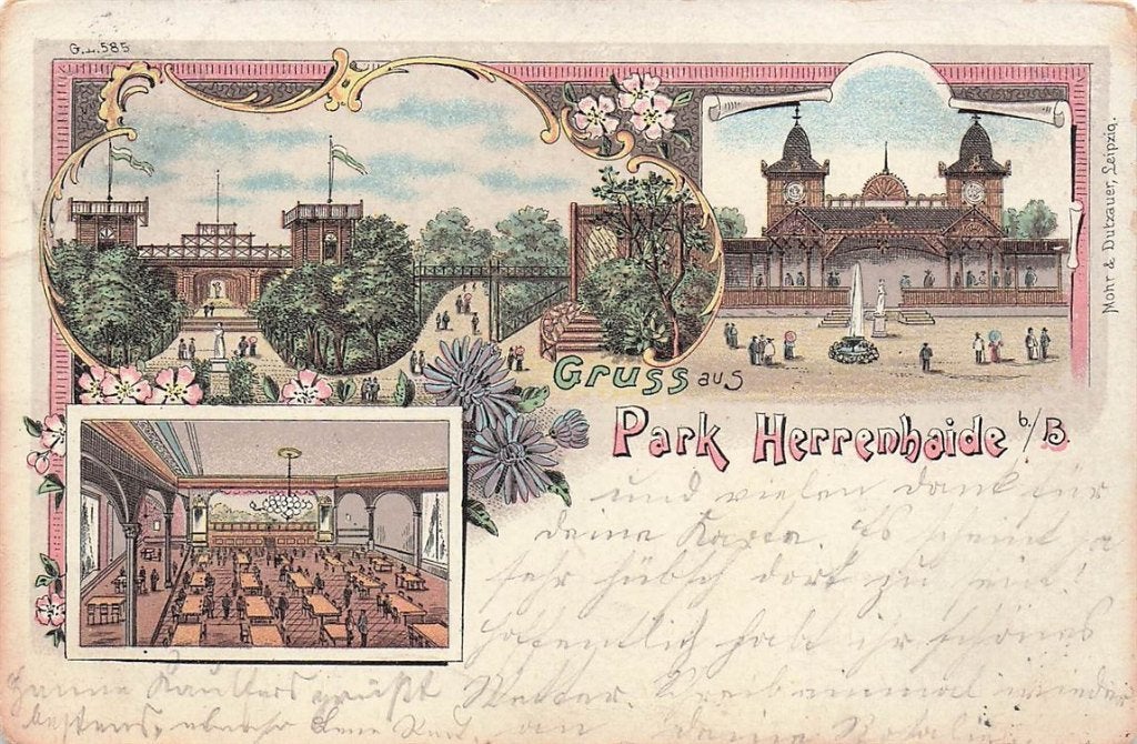 702-110-007 Park Herrenhaide, Verzenden, Voor 1920, Duitsland