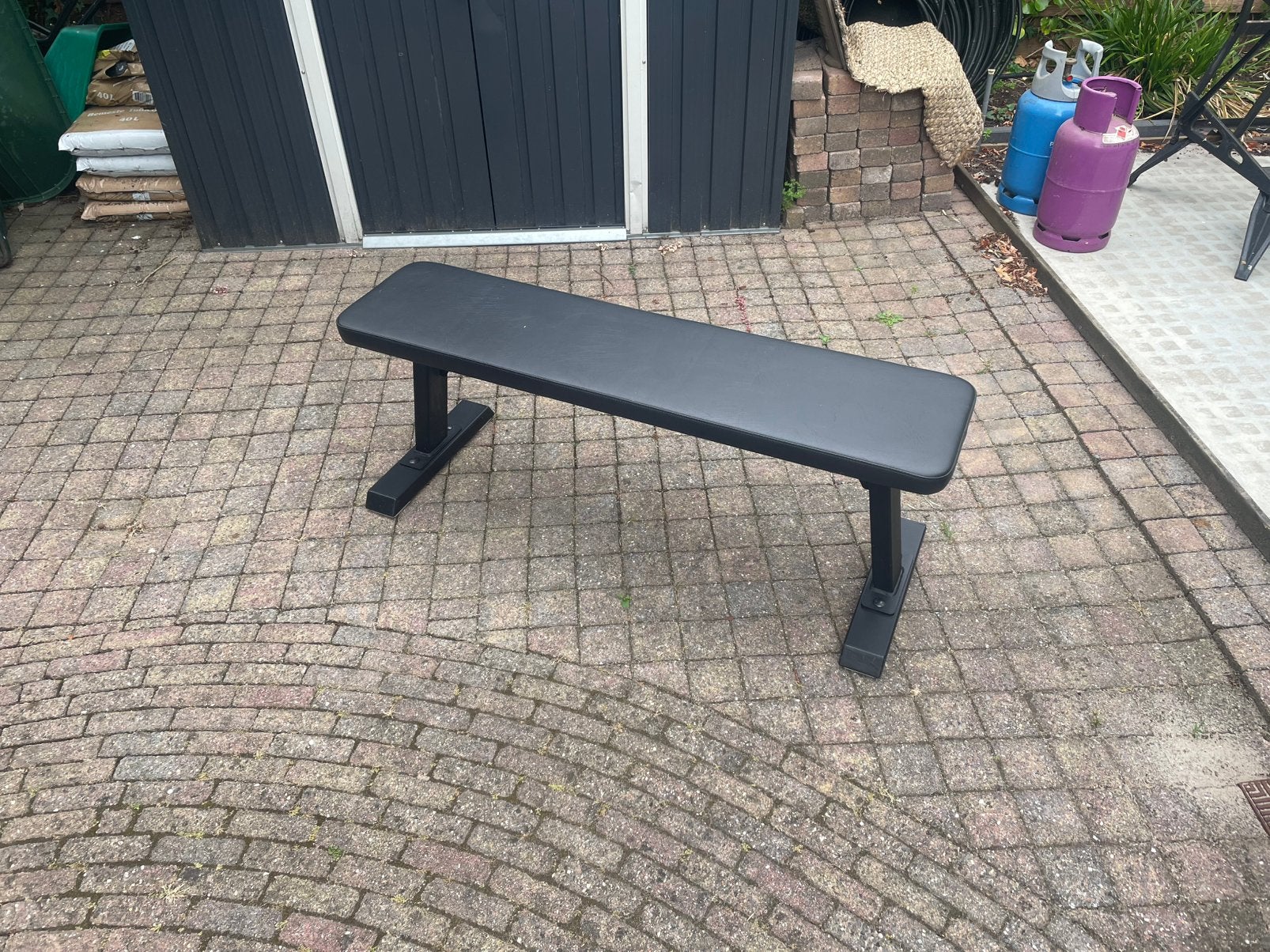 Eleiko fitnessbank (flat bench), Sport en Fitness, Ophalen, Gebruikt, Fitnessbank