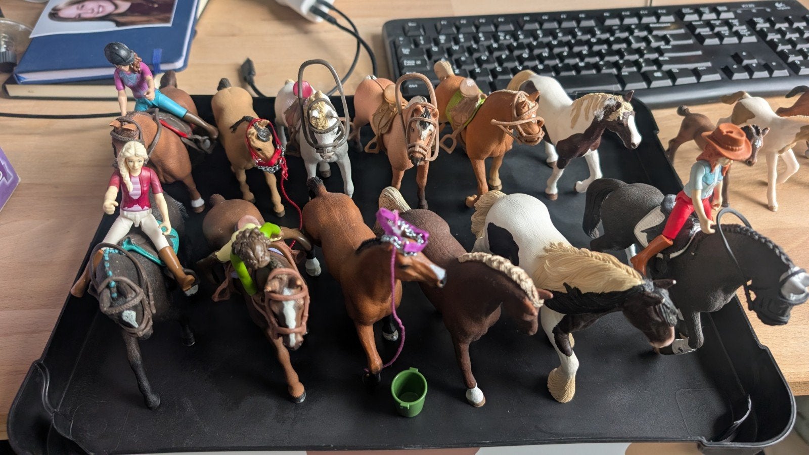Diverse Schleich paarden, pony's en accessoires, Ophalen of Verzenden, Gebruikt, Jongen of Meisje