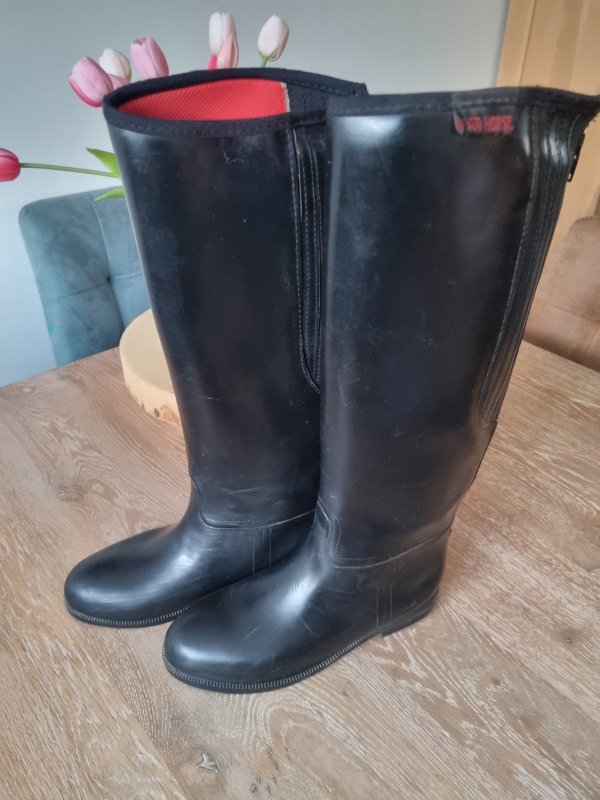Zeer nette paardrijlaarzen Red Horse stretch maat 38 voering, Gebruikt, Ophalen of Verzenden, Schoeisel, Kinderen
