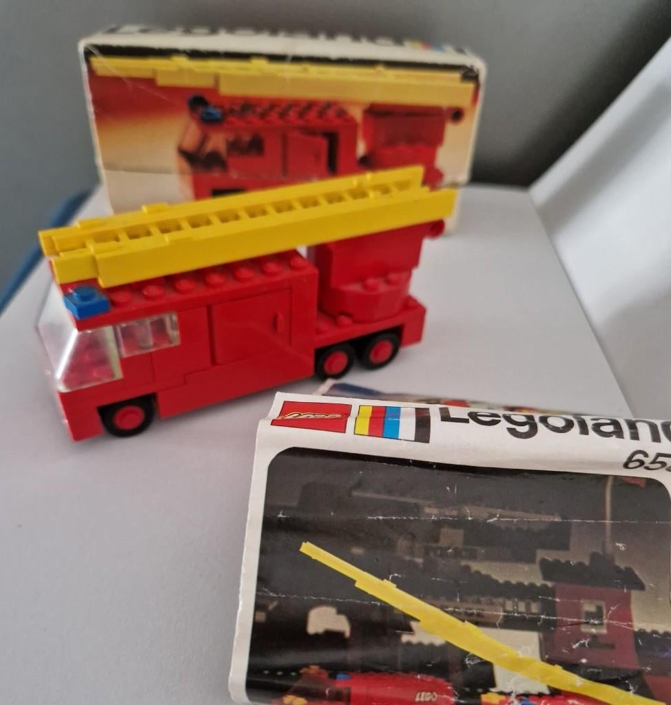 Lego 658 Brandweerwagen in doosje 1974, Kinderen en Baby's, Speelgoed | Duplo en Lego, Compleet, Gebruikt, Lego, Ophalen of Verzenden