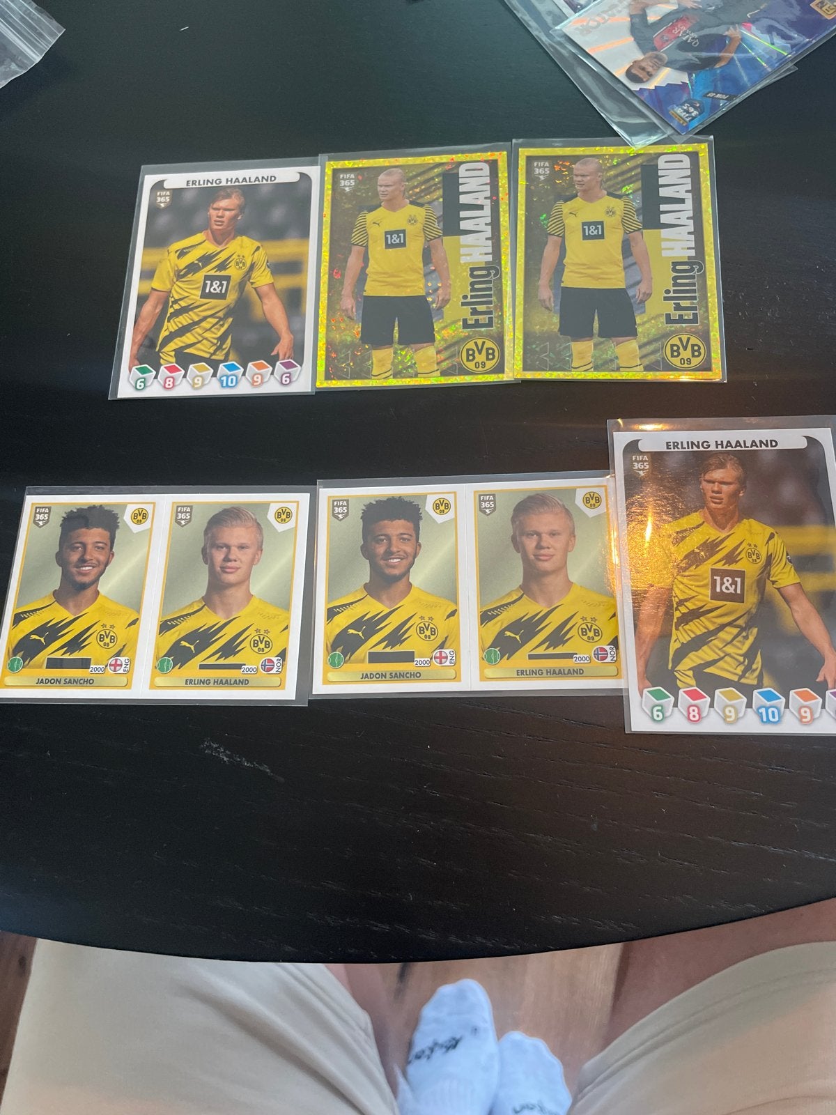 Erling Haaland & Jadon Sancho FIFA 365 Voetbalplaatjes, Ophalen of Verzenden, Zo goed als nieuw, Buitenlandse clubs, Poster, Plaatje of Sticker