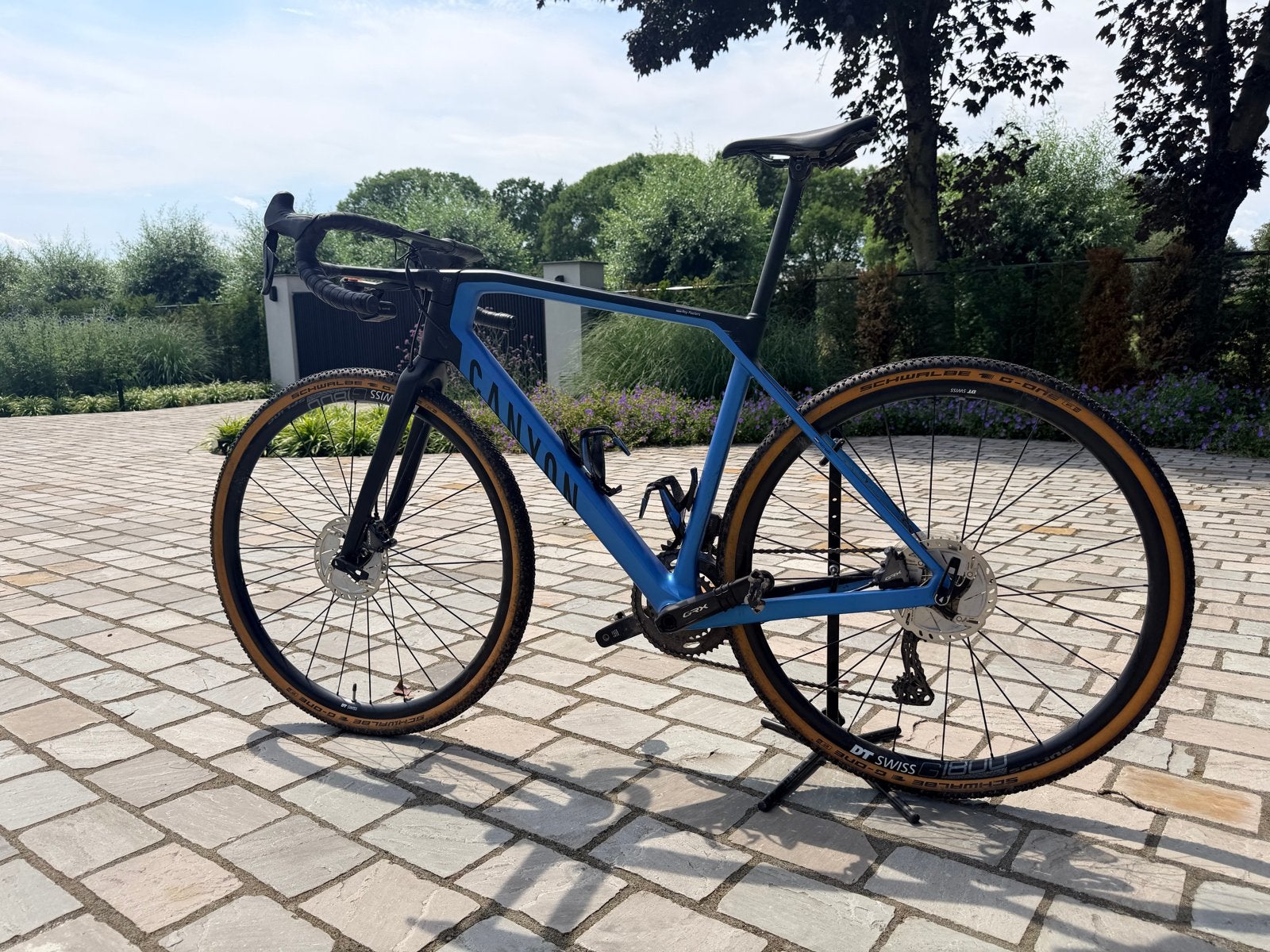 Canyon Grail CF SL met Shimano GRX Di2 elektronisch schakele, 28 inch, Zo goed als nieuw, Meer dan 20 versnellingen, Schijfrem