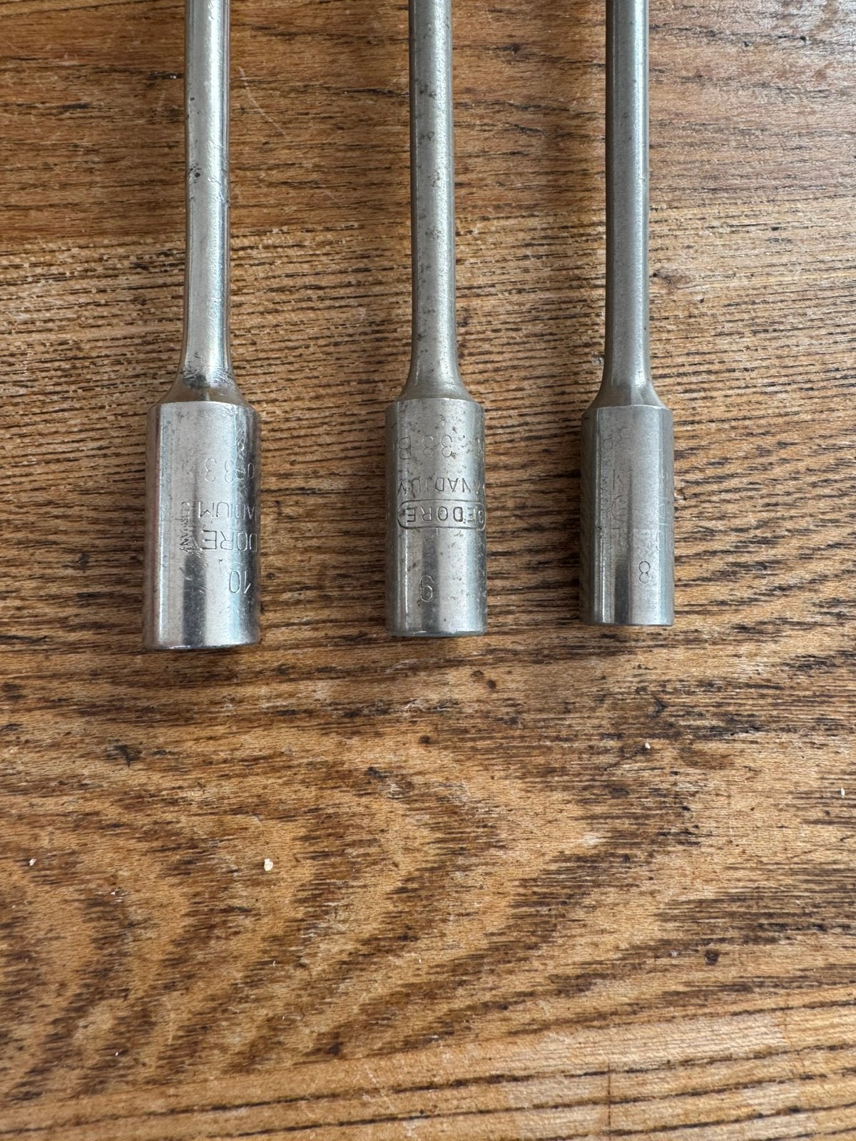 3 vintage Gedore dopschroevendraaiers 8,9,10mm, Ophalen of Verzenden, Gebruikt