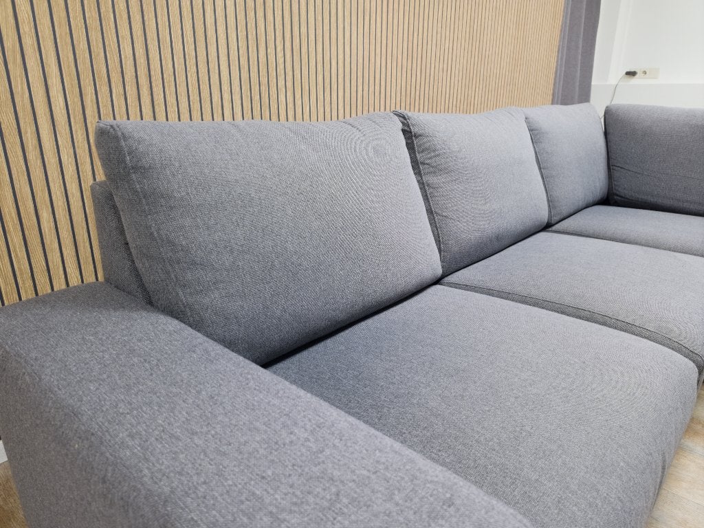 Zeer Mooi Grijs Hoekbank, Huis en Inrichting, Banken | Bankstellen, Info@banxtel.nl, Gebruikt, Hoekbank, Hoekbank