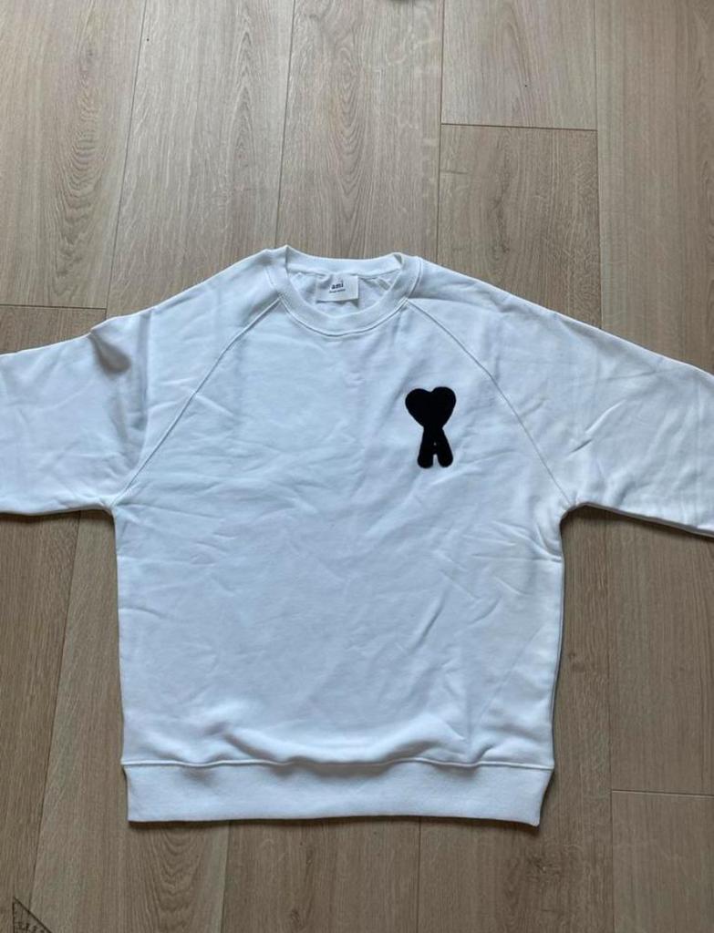 Ami Paris trui maat M, Kleding | Heren, Truien en Vesten, Ophalen of Verzenden, Zo goed als nieuw, Maat 48/50 (M), Wit