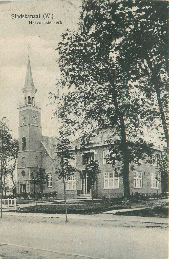 701-155-003 Stadskanaal Herv Kerk, Verzamelen, Ansichtkaarten | Nederland, Verzenden, Voor 1920, Groningen