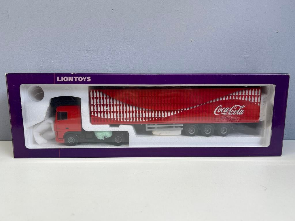 Lion toys car Daf Coca Cola flessen MIB €27,50 excl, Ophalen of Verzenden, Nieuw, Bus of Vrachtwagen, Lion Toys