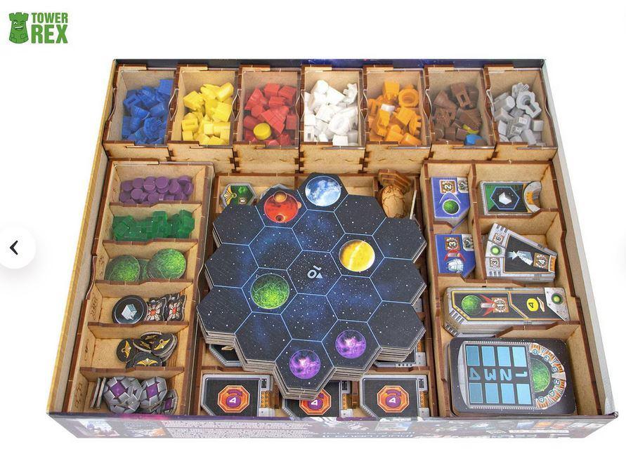 Gaia Project houten insert van Towerrex, Hobby en Vrije tijd, Gezelschapsspellen | Bordspellen, Vijf spelers of meer, Ophalen of Verzenden