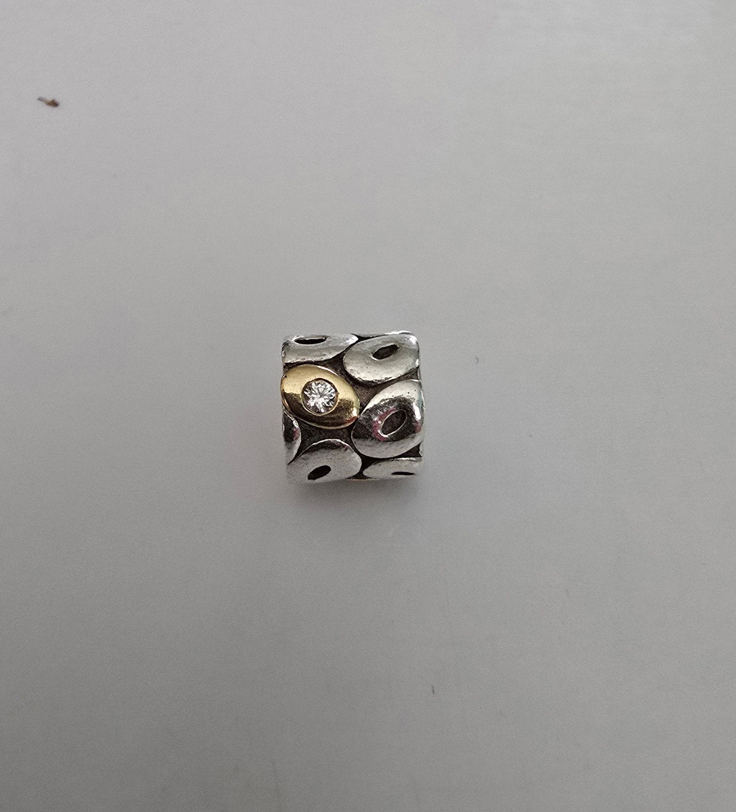 Prachtige originele bicolor Pandora bedel - zilver met goud, Ophalen of Verzenden, Zo goed als nieuw, Goud, Pandora