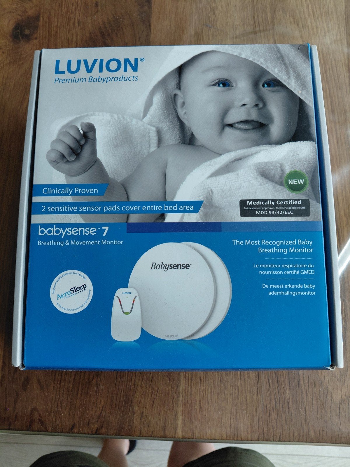 Luvion Babysense 7 Ademhalingsmonitor, Kinderen en Baby's, Ophalen of Verzenden, Nieuw, Minder dan 100 meter