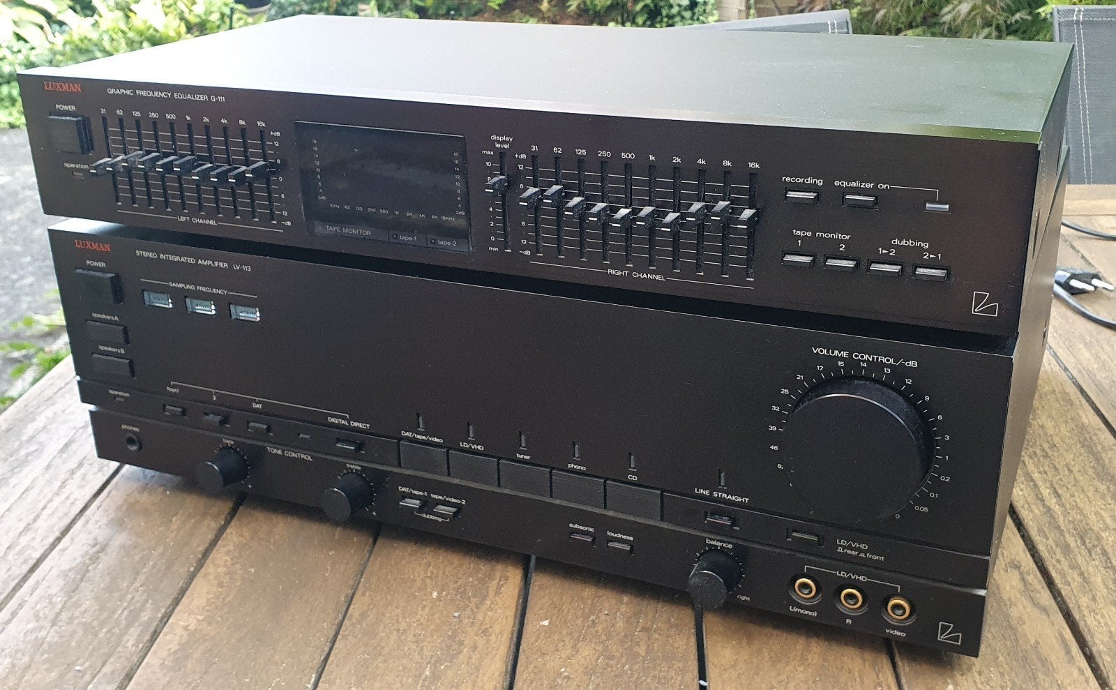 Luxman Versterker LV-113 & Equalizer G-111 Set, Audio, Tv en Foto, Overige merken, Gebruikt, Ophalen of Verzenden, 60 tot 120 watt