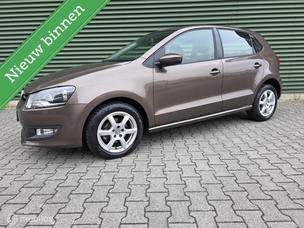 Volkswagen Polo 1.2TSI|Bruin|CruiseControle|Climatronic|, Voorwielaandrijving, Euro 5, Stof, Zwart