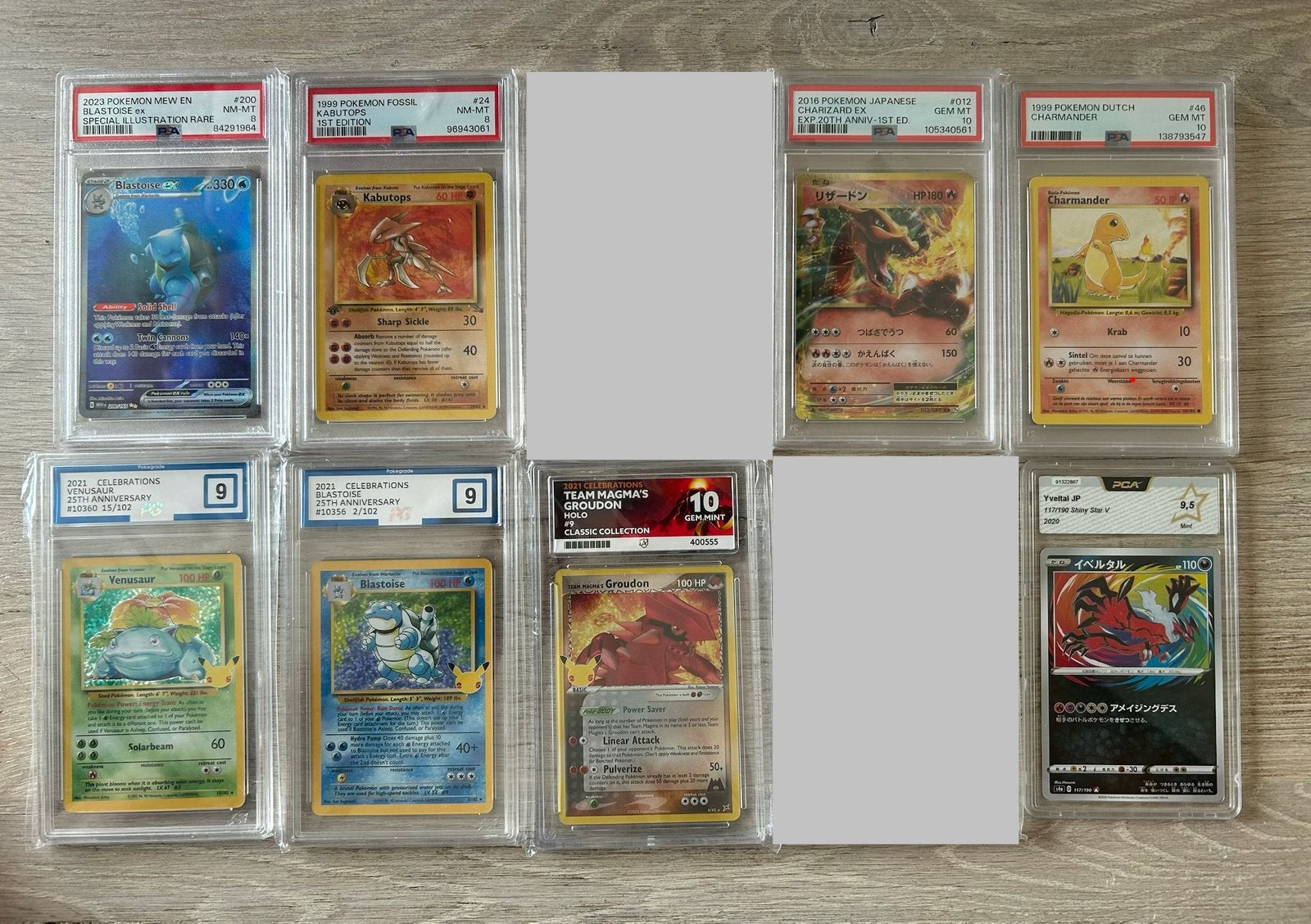 Pokémon Kaarten Slabs PSA PCA Pokegrade, Verzenden, Zo goed als nieuw, Meerdere kaarten