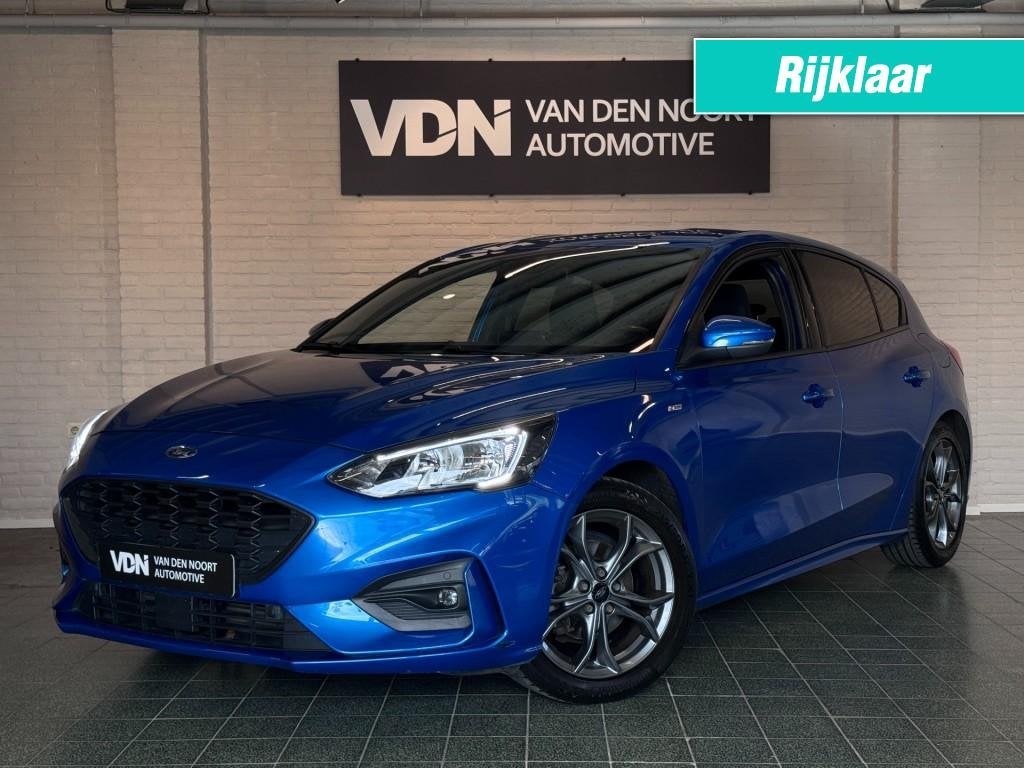 Ford FOCUS 1.0 EcoBoost ST Line Business Trekhaak Navi ACC S, 125 pk, Gebruikt, Met garantie (alle), Blauw