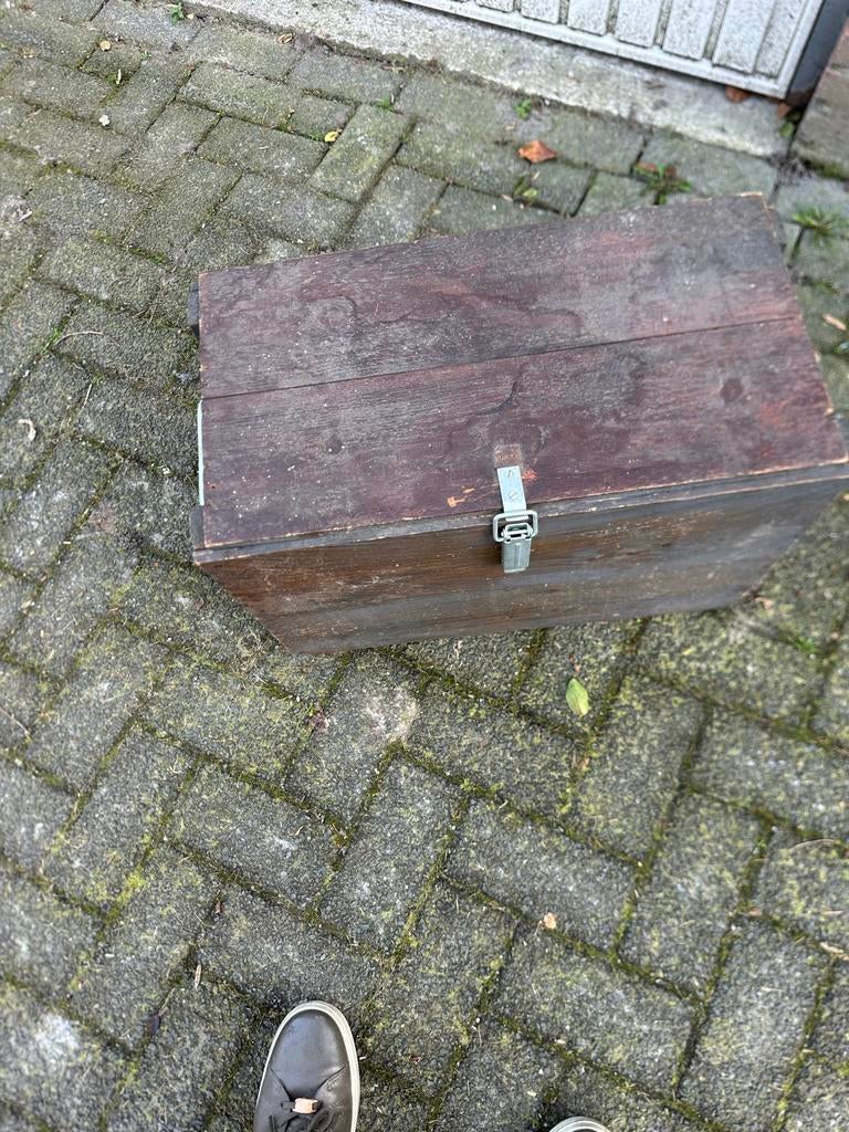 Vintage houten eierkist - Degelijke staat, Huis en Inrichting, Ophalen, Gebruikt, Minder dan 50 cm, 50 tot 75 cm