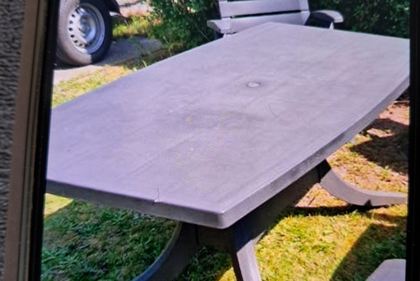 Tuintafel hartman 160x90cm, Ophalen, Gebruikt, Rechthoekig, Kunststof