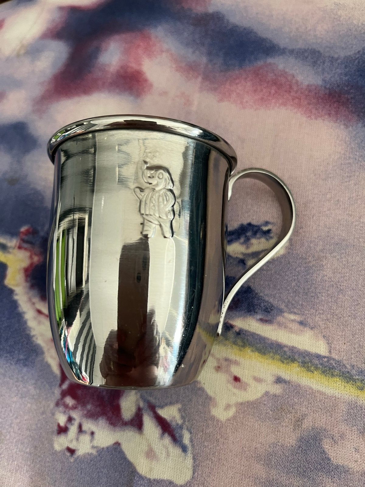 Keltum 18/10 Zilverkleurige Beker met Olifantje, Ophalen of Verzenden, Zilver