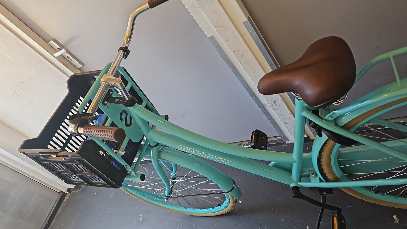 Spirit fiets met voordrager en AXA slot - Rijdt super!, Ophalen of Verzenden, Gebruikt, Overige merken, Versnellingen