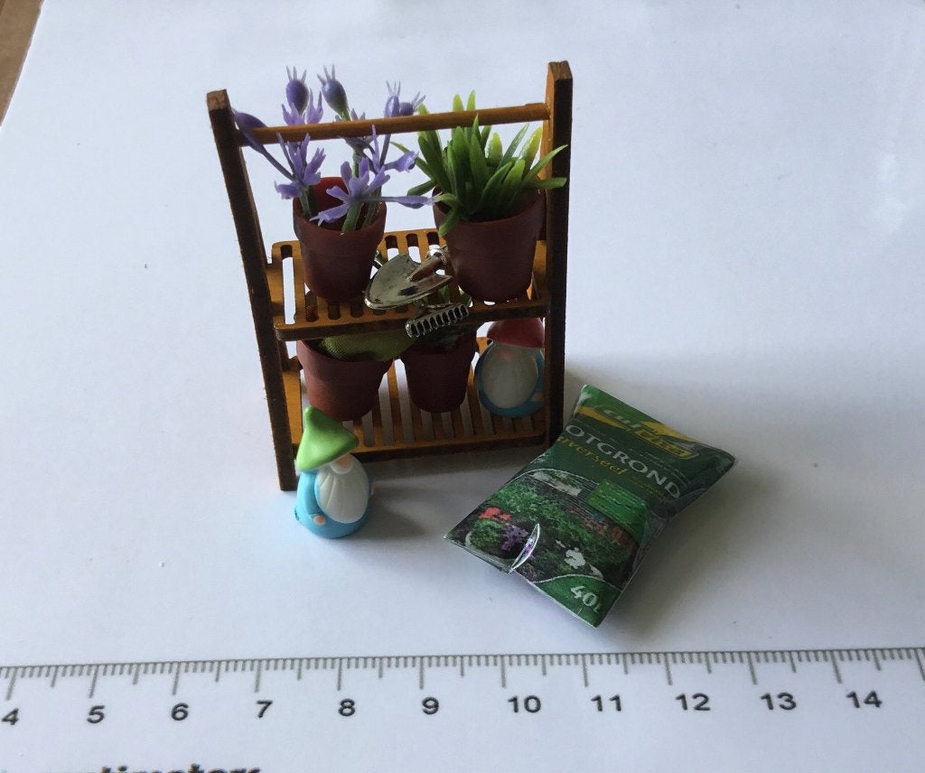 Poppenhuis miniaturen plantenstandaard 84, Ophalen of Verzenden, Nieuw, Poppenhuis