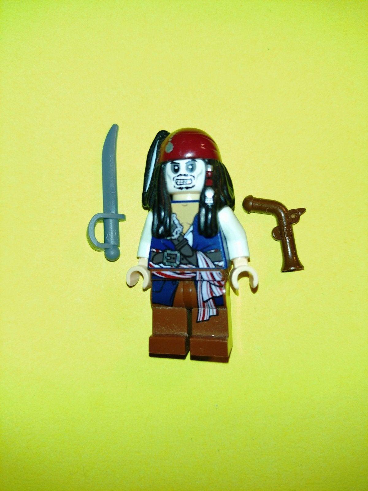 LEGO PIRATES OF THE CARIBBEAN JACK SPARROW FIGUUR/POPPETJE, Overige thema's, Lego, Ophalen of Verzenden, Zo goed als nieuw