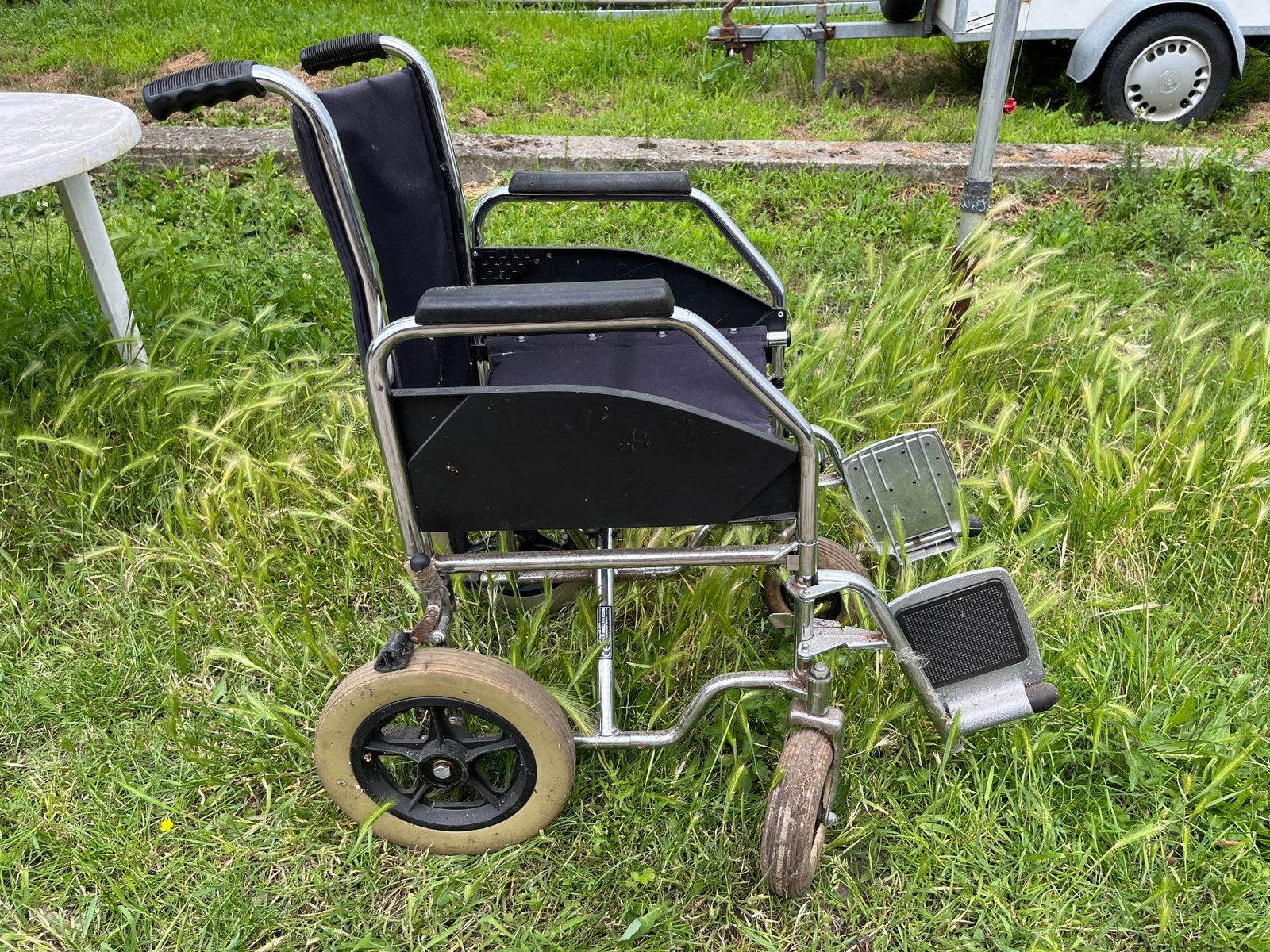 Duw rolstoel, Ophalen, Gebruikt, Duwrolstoel