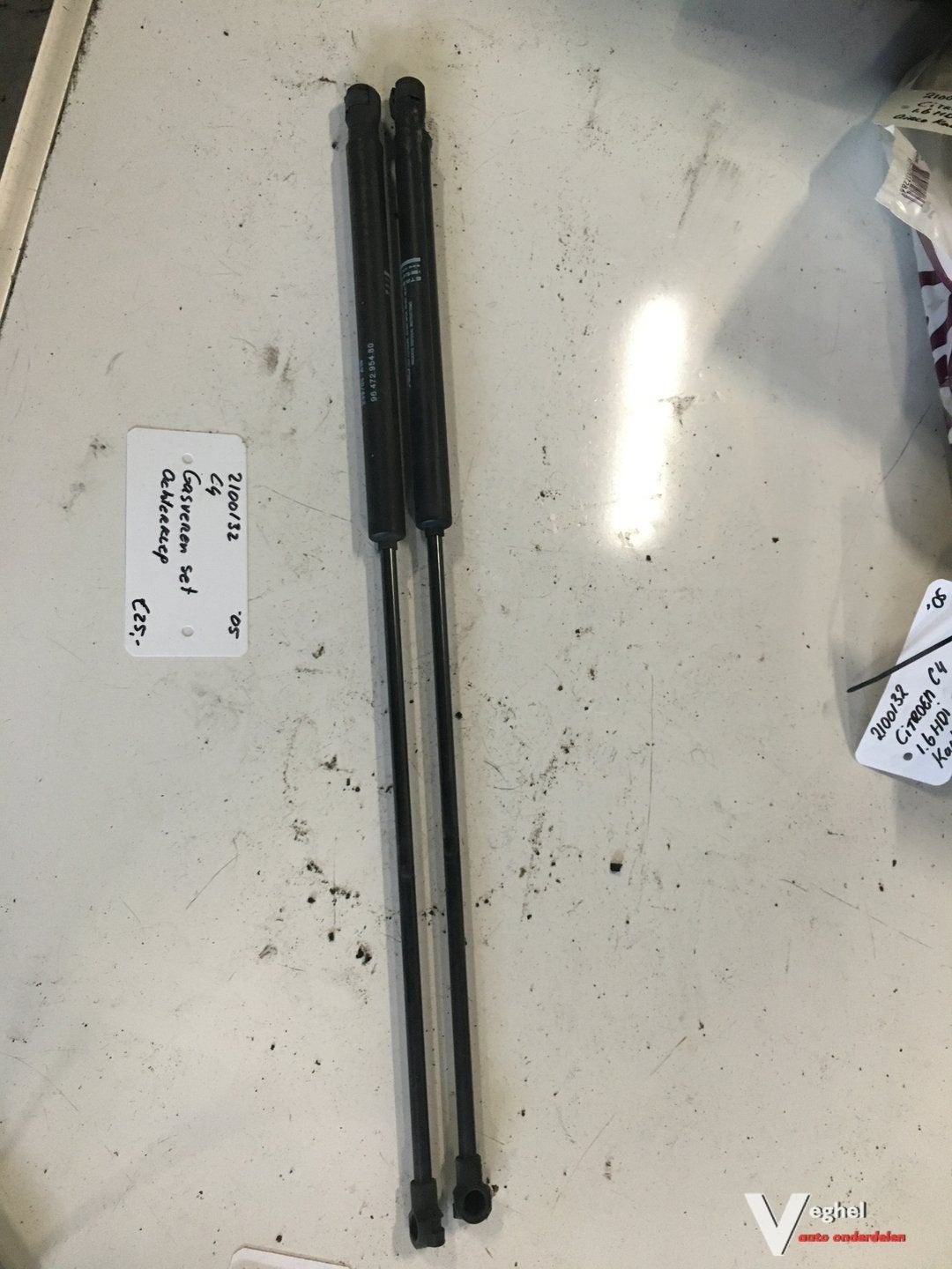 Citroen C4 1.6 Hdi 2005 Gasveren set achterklep, Gebruikt, -, -, Ophalen of Verzenden