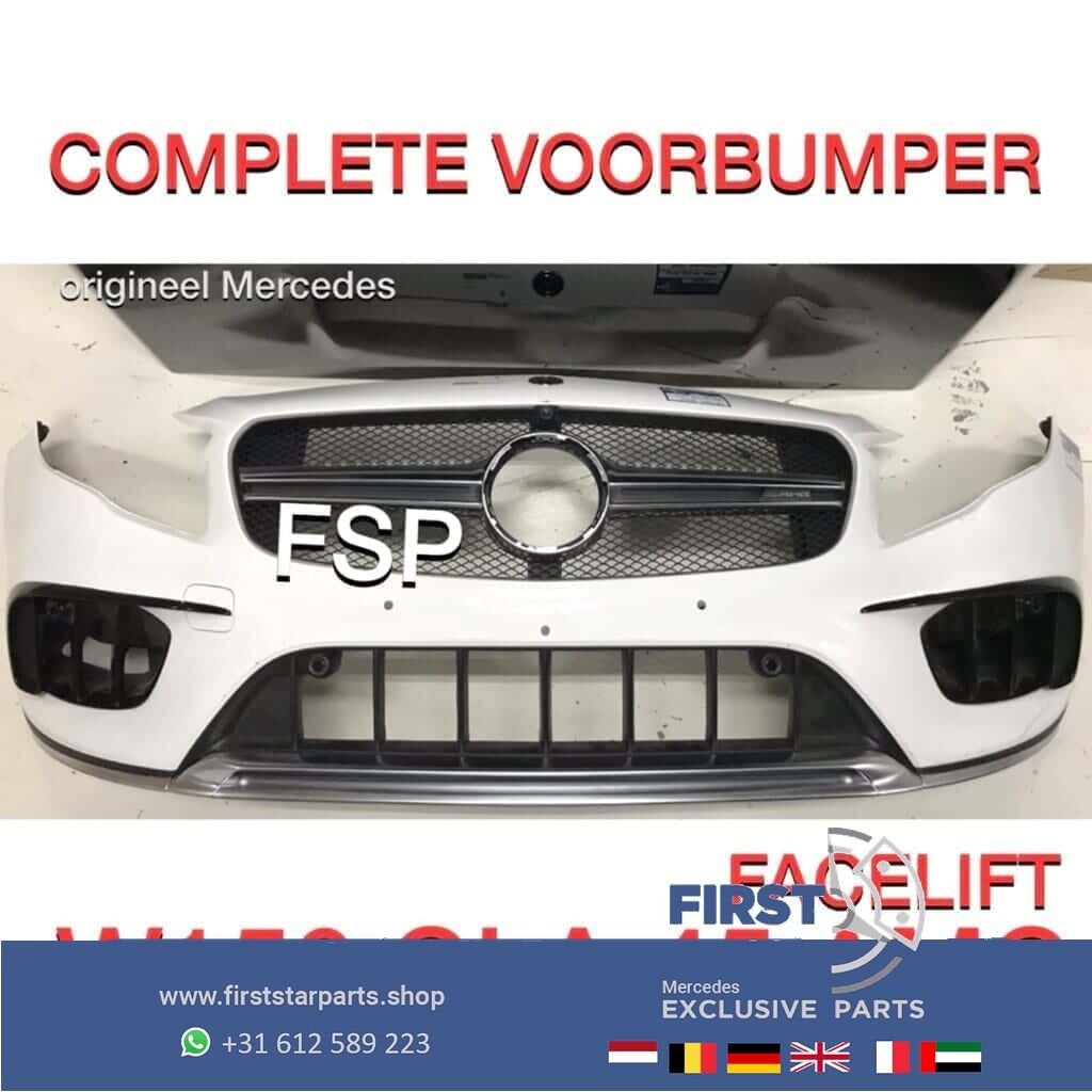 W156 Facelift GLA 45 AMG Voorbumper GLA45 BUMPER COMPLEET Me, Auto-onderdelen, Carrosserie en Plaatwerk, Gebruikt, -, Voor, Ophalen of Verzenden