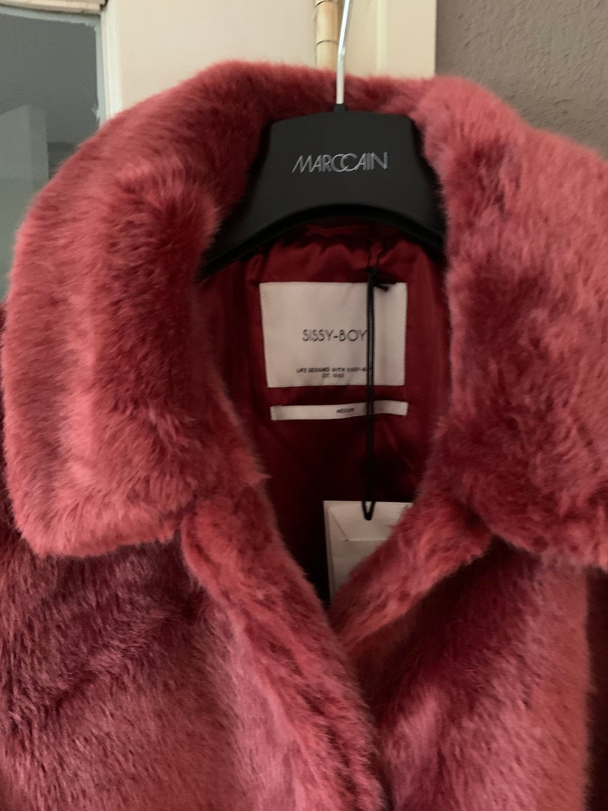 Sissy-Boy dames winterjas/ faux fur bordeaux rood. M. Nieuw., Ophalen of Verzenden, Nieuw, Rood