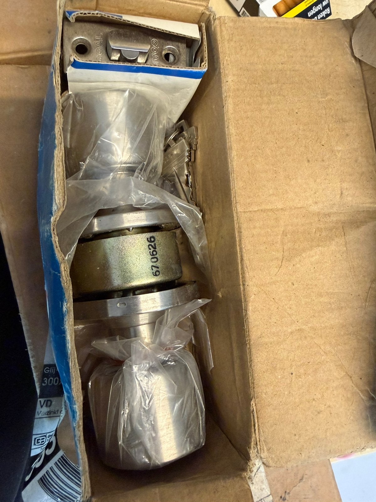 Goal door-lock compleet nieuw, Ophalen, Nieuw, Rvs, Slot