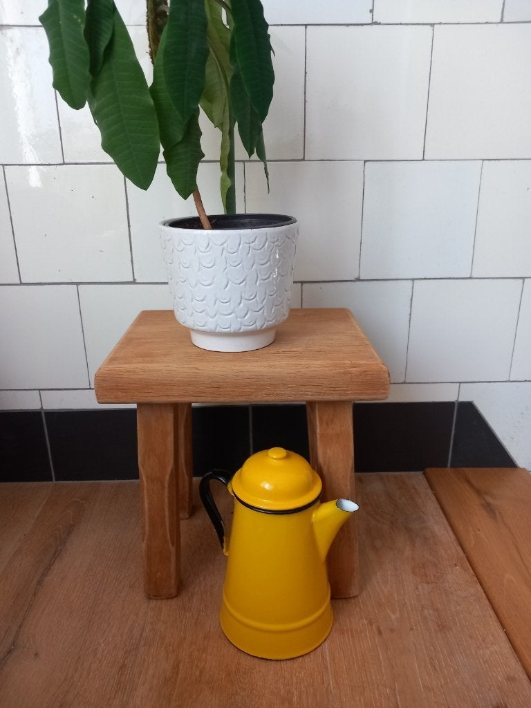 oud plantentafeltje antiek vintage, brutalist stijl, Ophalen