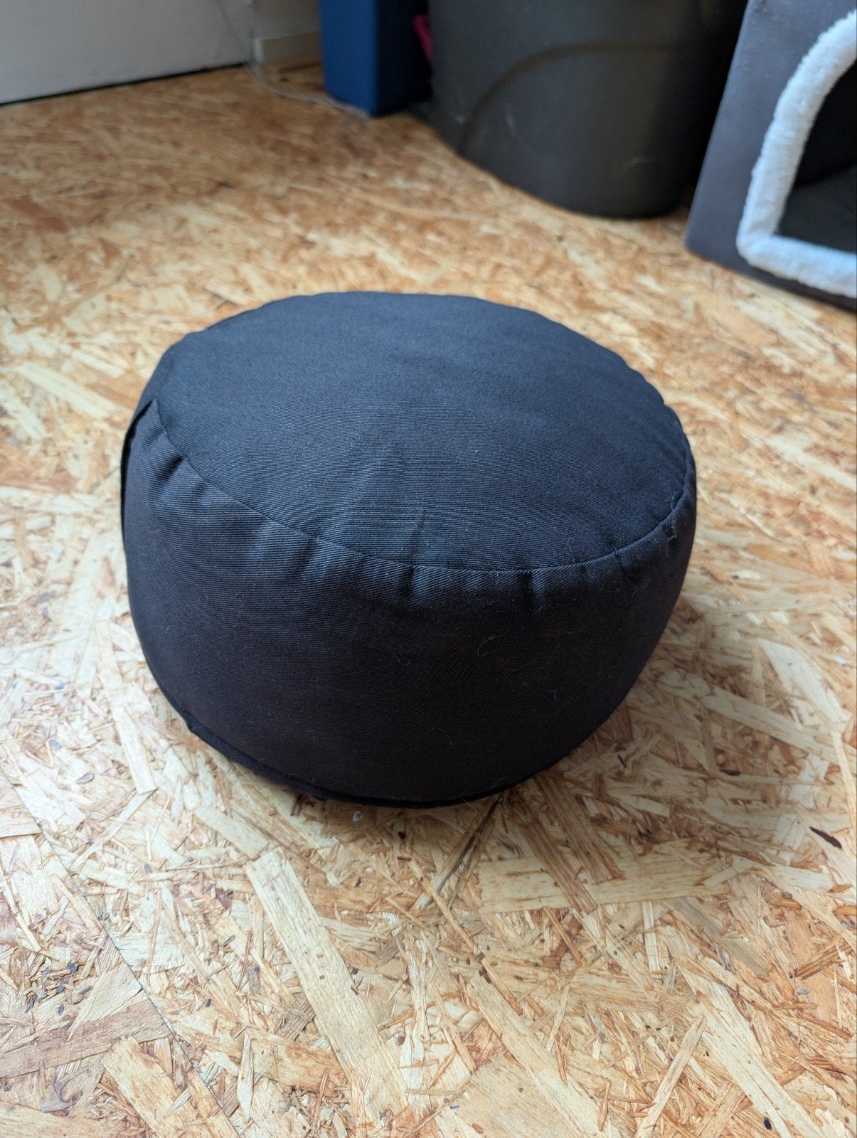 Zwart meditatiekussen / yogakussen, Ophalen of Verzenden, Gebruikt, Yoga-accessoire