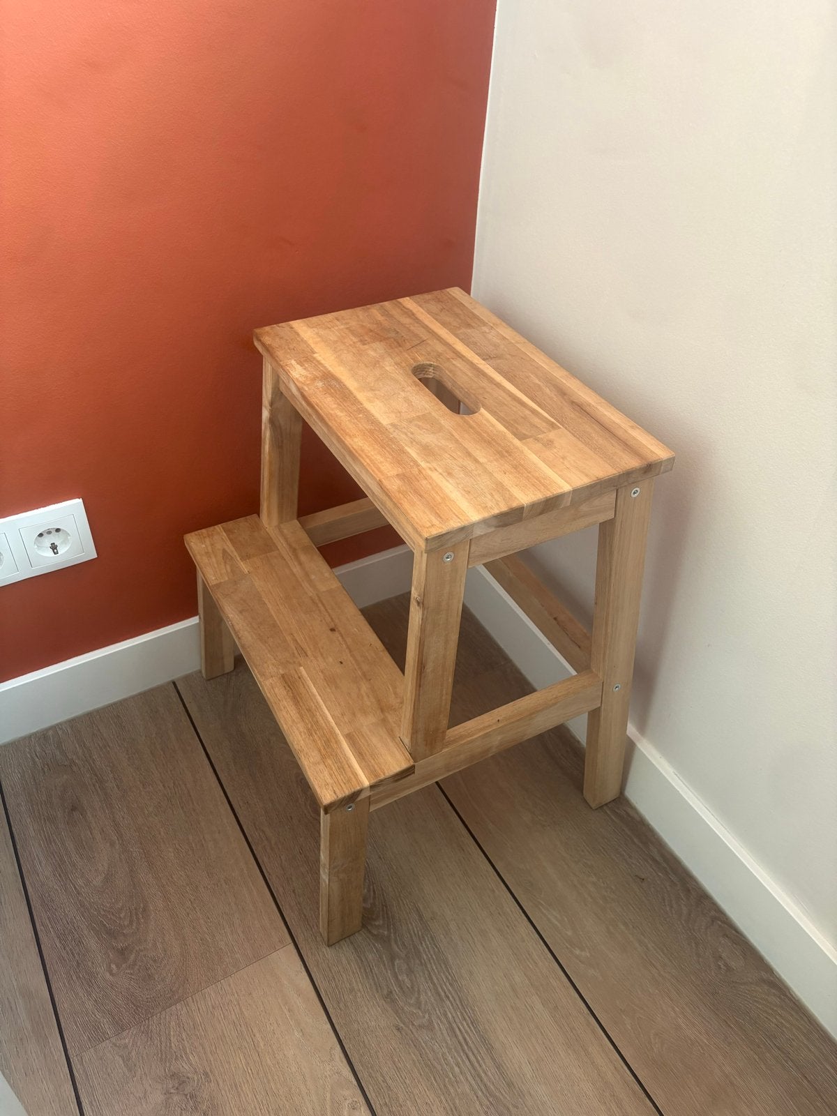 IKEA BEKVÄM Opstapkruk - Natuurlijke houtkleur, Ophalen, Gebruikt, Hout