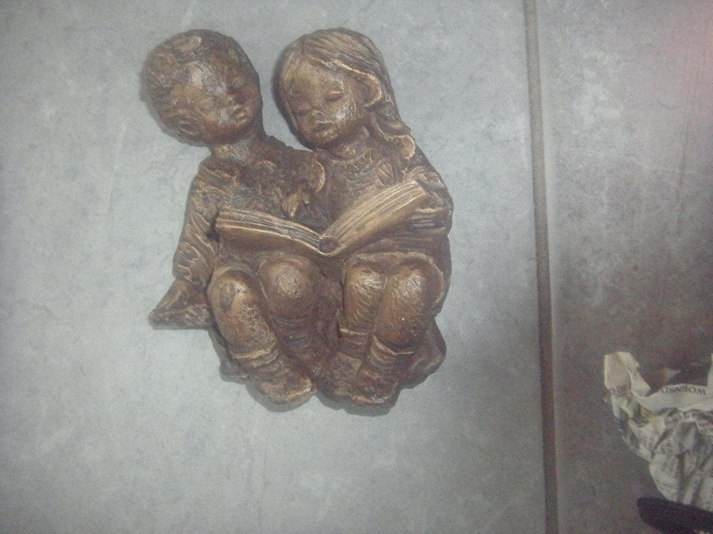 beeld jongen en meisje, Verzamelen, Beelden en Beeldjes, Ophalen of Verzenden, Zo goed als nieuw, Mens