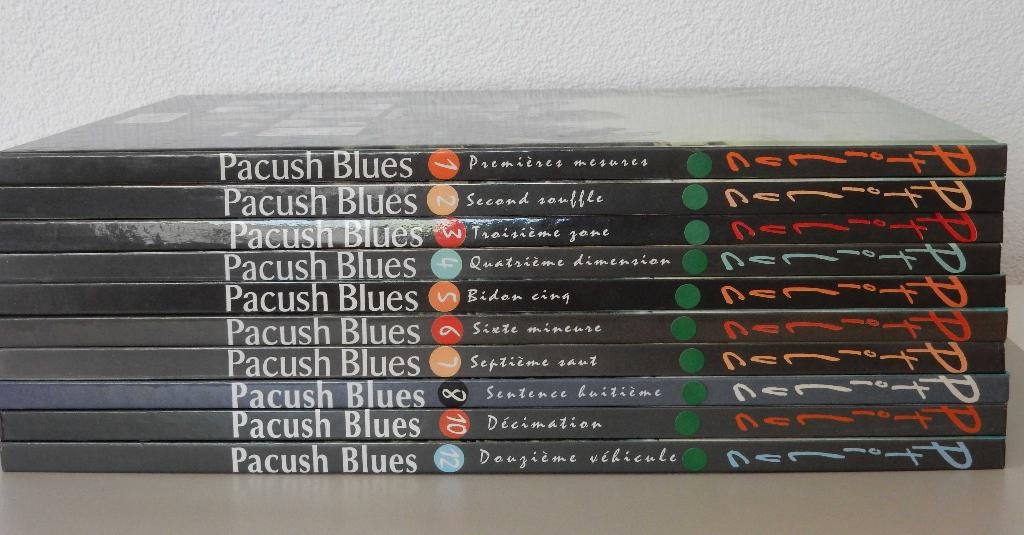10 stripalbums, comics Pacush Blues   (en Francais), Boeken, Ptiluc, Europa, Ophalen of Verzenden, Zo goed als nieuw