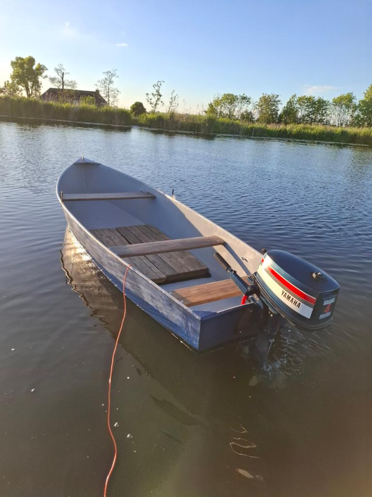 Stalen boot grachtenboot vlet bootje, Ophalen, Zo goed als nieuw, Overige typen