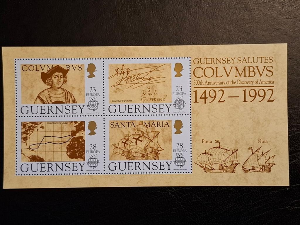 Guernsey 1992 Columbus, Ophalen of Verzenden, Postfris