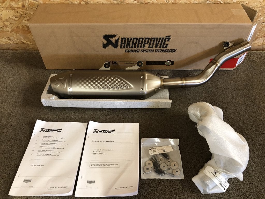 Akrapovic uitlaatsysteem KTM 250 350 EXC-F FE250 FE350 20-23, Verzenden, KTM, Stallhofnerstraße 3, Betriebsgebiet Süd, Mattighofen, Oberösterreich, 5230, AT