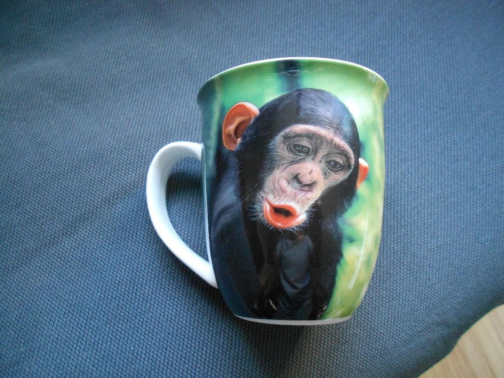 leuke grote beker Chimpansee, Ophalen, Gebruikt, Overige merken, Mok