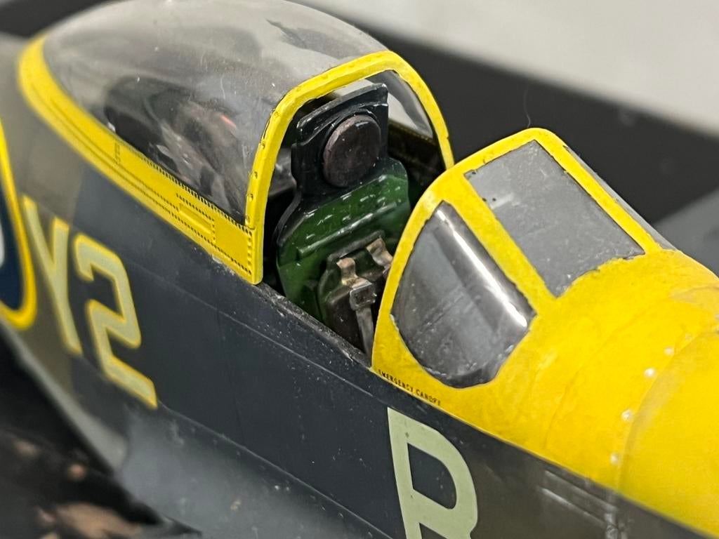 Schitterend model P51 mustang. Open motor cockpit, Overige merken, Ophalen of Verzenden, Zo goed als nieuw, Groter dan 1:72