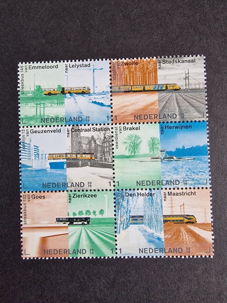 2019 NVPH 3764-3769 Openbaar vervoer in Nederland. Postfris., Ophalen of Verzenden, Na 1940, Postfris