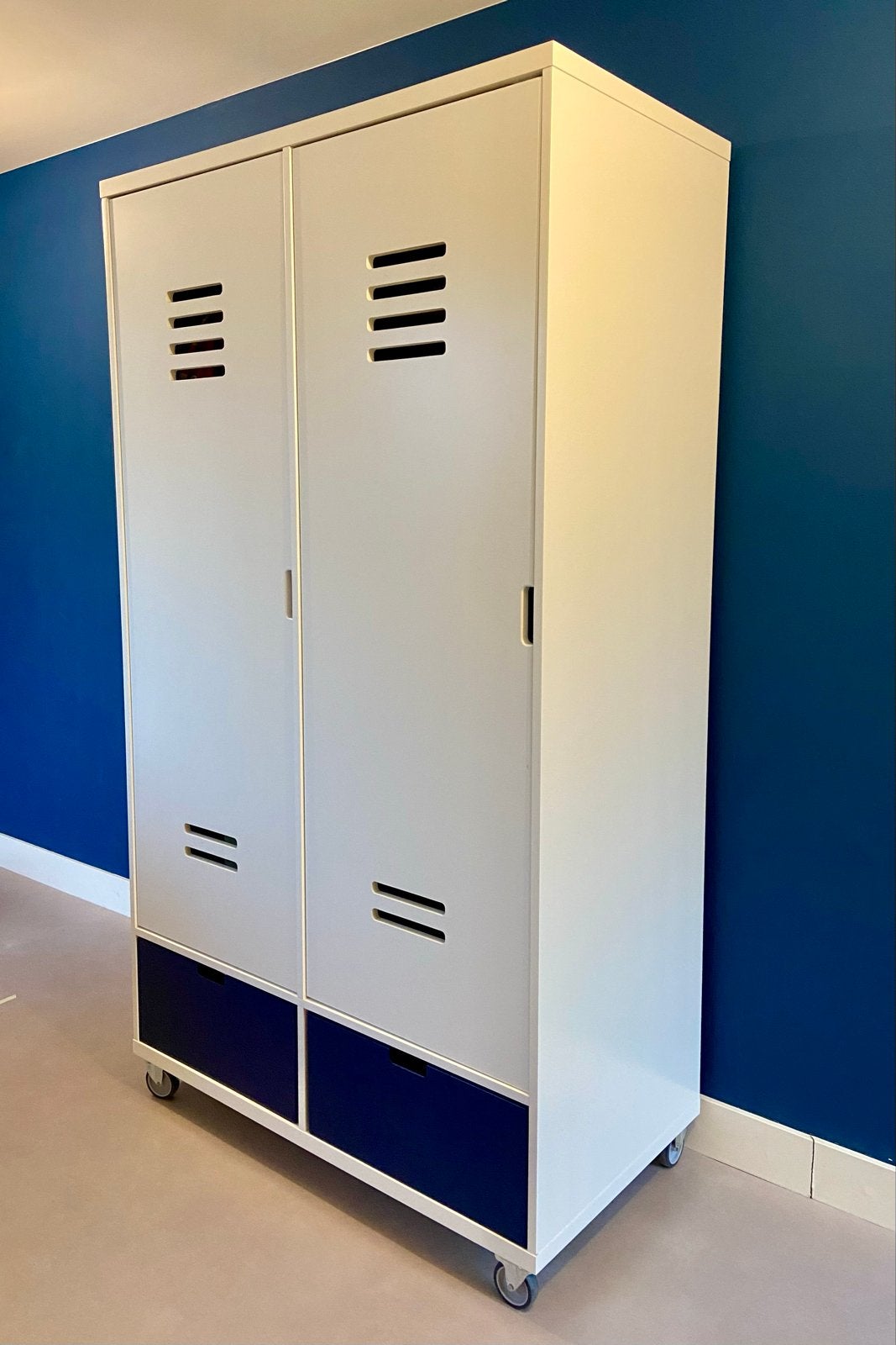 Bopita - 2-Deurskast Locker Mix & Match Wit, Ophalen, Gebruikt, 50 tot 100 cm, Met lade(s)